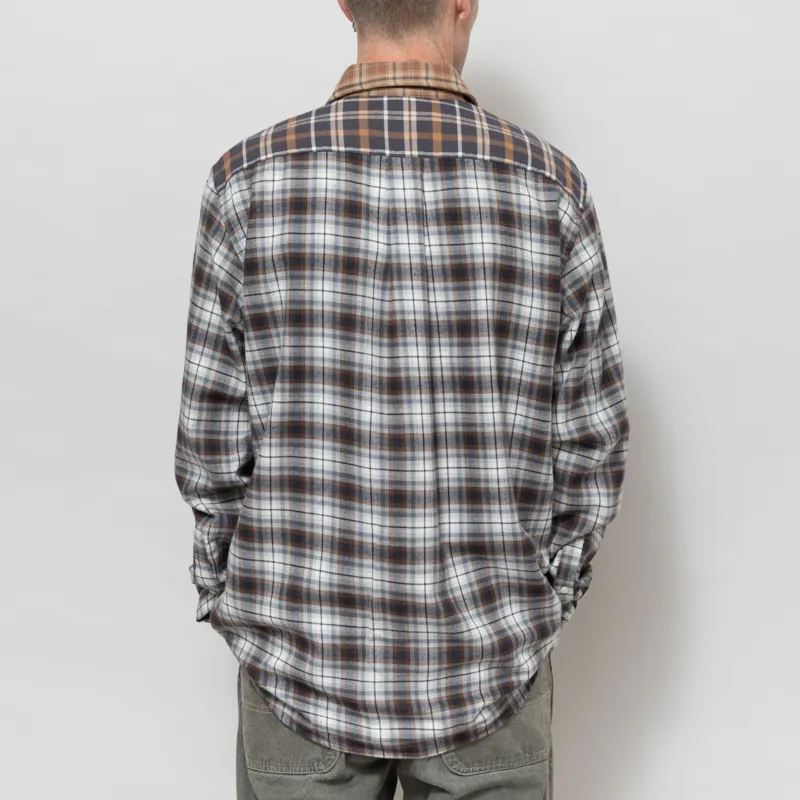 Foret Creek Check Mix Shirt Brown Multi-2