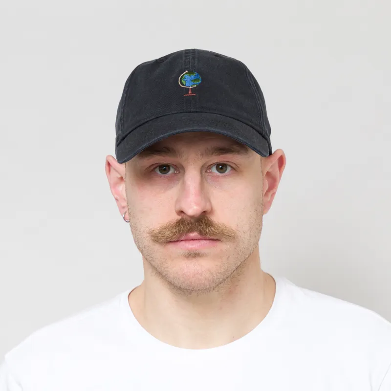 Foret Globus Washed Cap Black-1