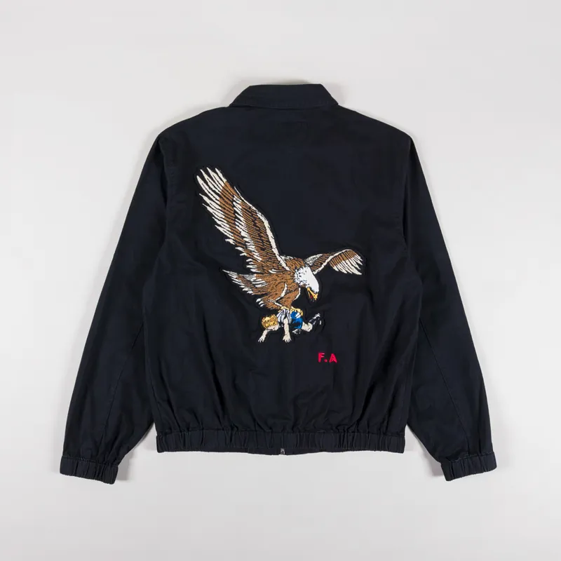 Fucking Awesome Washed Harrington Jacket Black