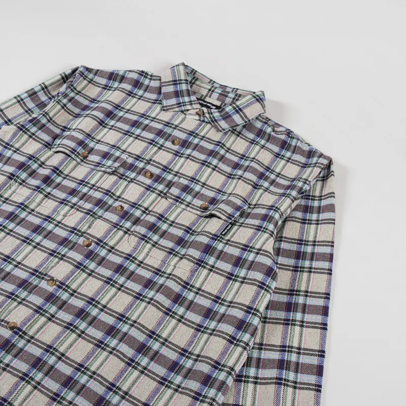 Fucking Awesome Rusty Plaid Flannel Grey-2