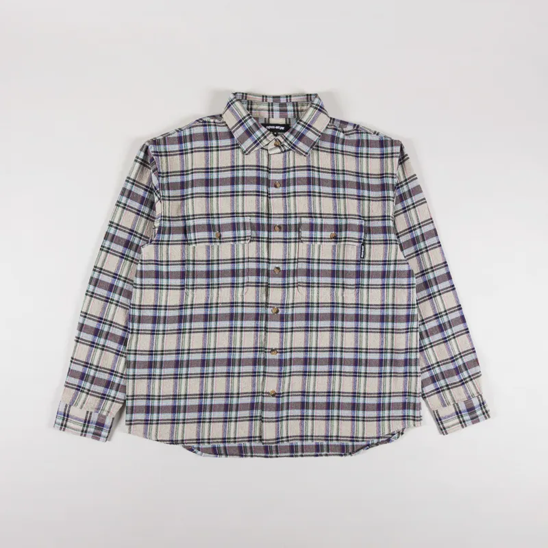 Fucking Awesome Rusty Plaid Flannel Grey