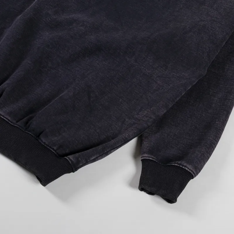 Fucking Awesome Little Stamp Snow Wash Sweatshirt Black-5