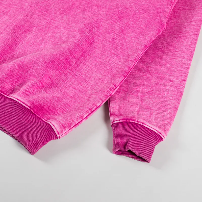 Fucking Awesome Little Stamp Snow Wash Sweatshirt Magenta-6