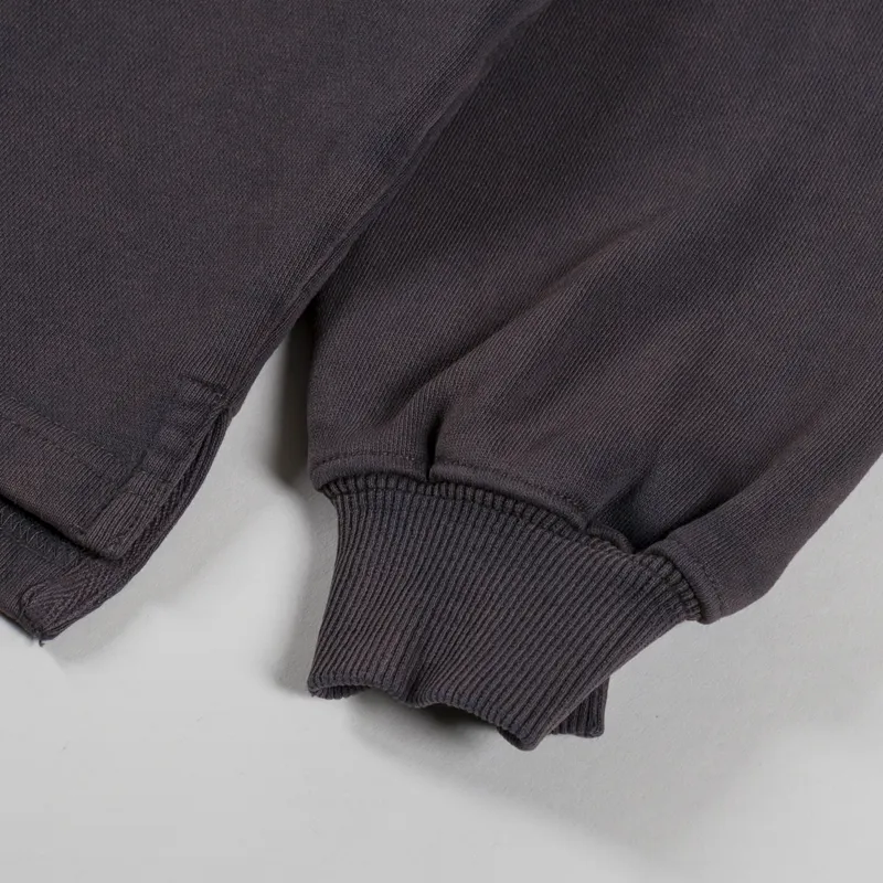 Fucking Awesome Blackletter Rugby Shirt Dark Grey-6