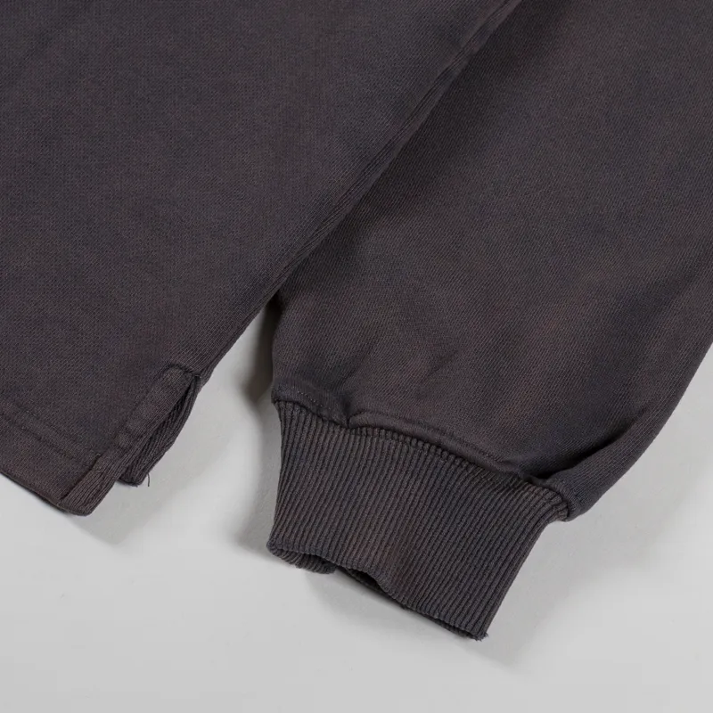 Fucking Awesome Blackletter Rugby Shirt Dark Grey-7