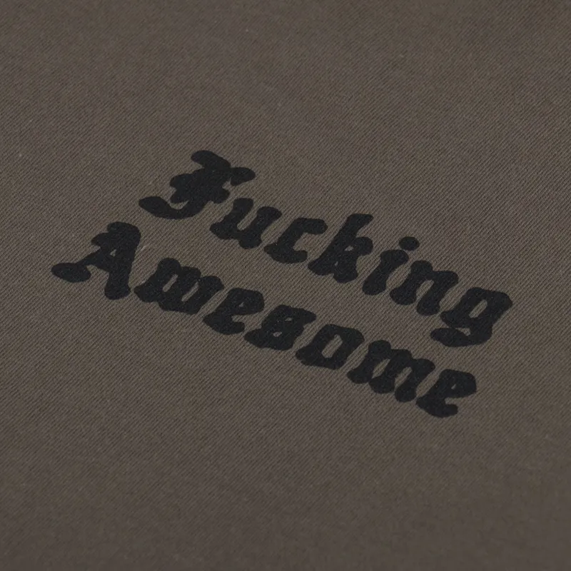 Fucking Awesome 14th Century T Shirt Olive-5