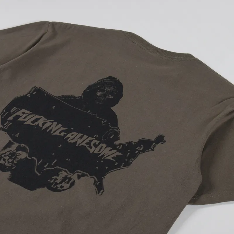 Fucking Awesome 14th Century T Shirt Olive-2