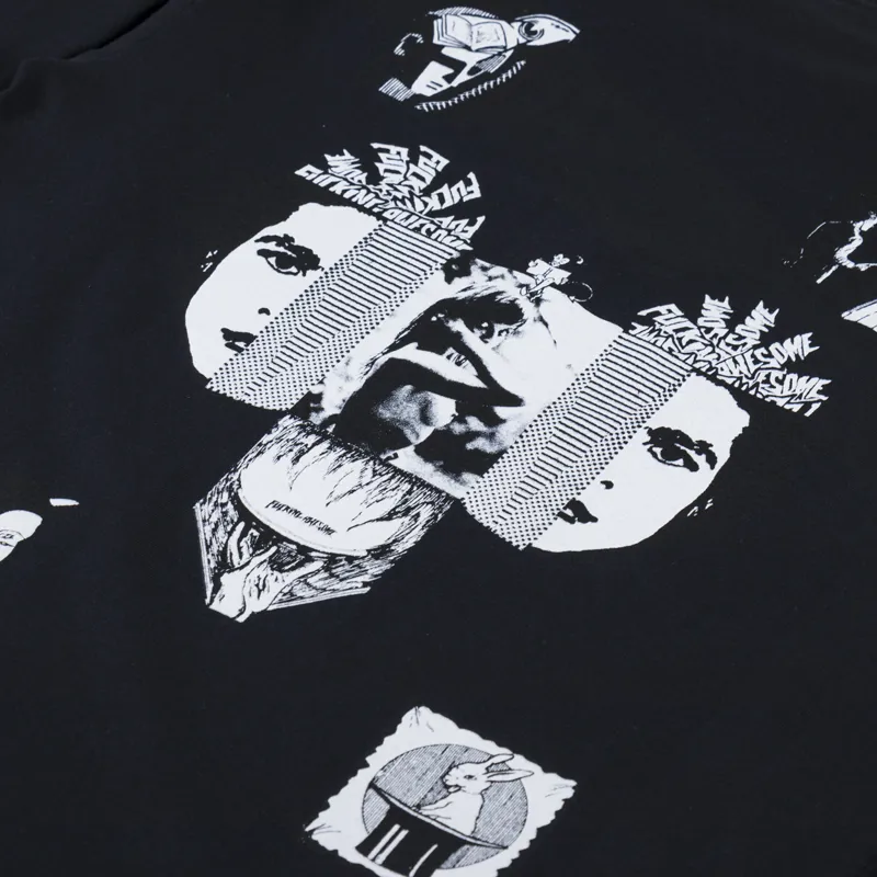 【FUCKING AWESOME】MAGIC BOOKS LONG SLEEVE BLACK Fucking Awesome FA World Magic Books Long Sleeve T Shirt Black
