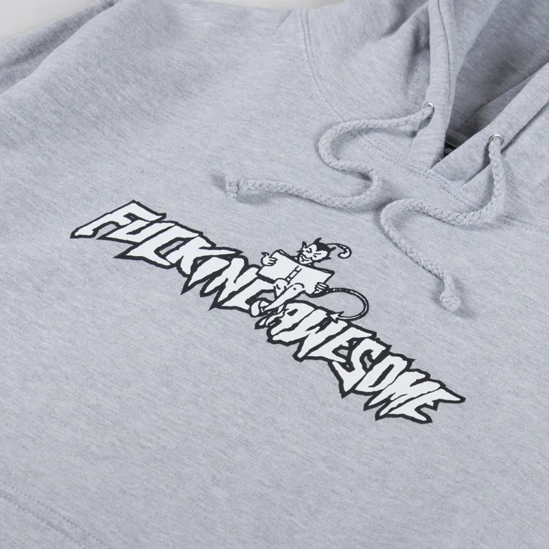 Fucking Awesome Sam Hill Hoodie Heather Grey-4