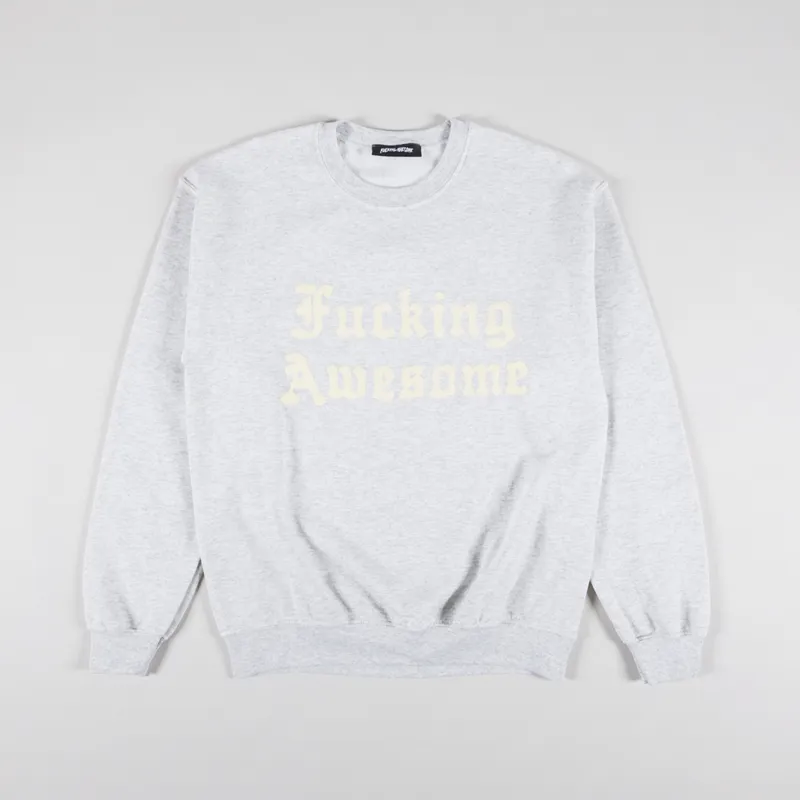【FUCKING AWESOME】ANCIENT SCRIPT CREWNECK スウェットシャツ FUCKING AWESOME ANCIENT SCRIPT CREWNECK | HESHD