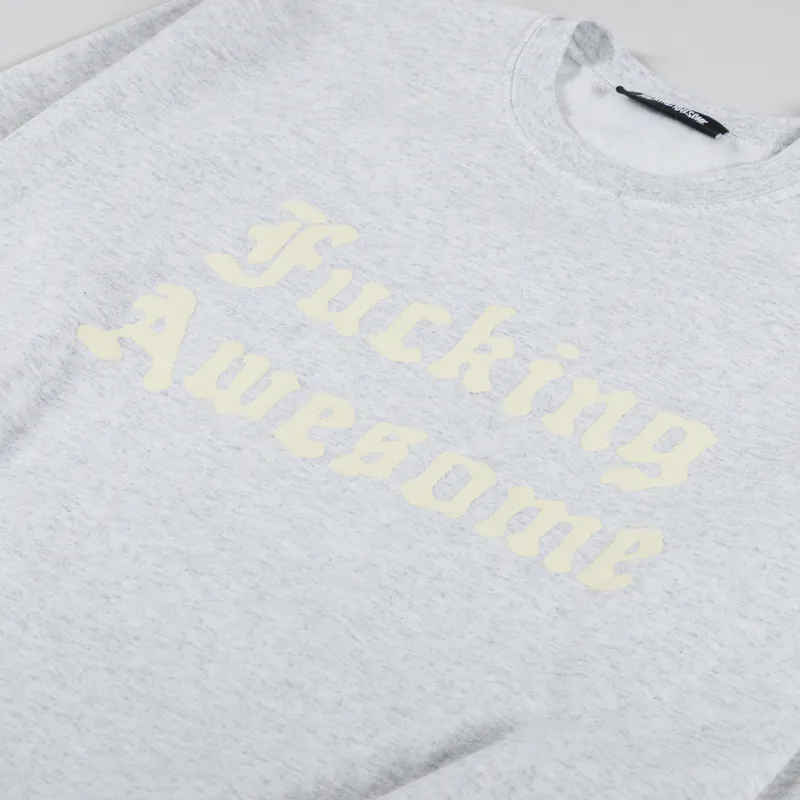 【FUCKING AWESOME】Fucking Awesome Ancient Script Crew Ancient Script Crewneck – Fucking Awesome