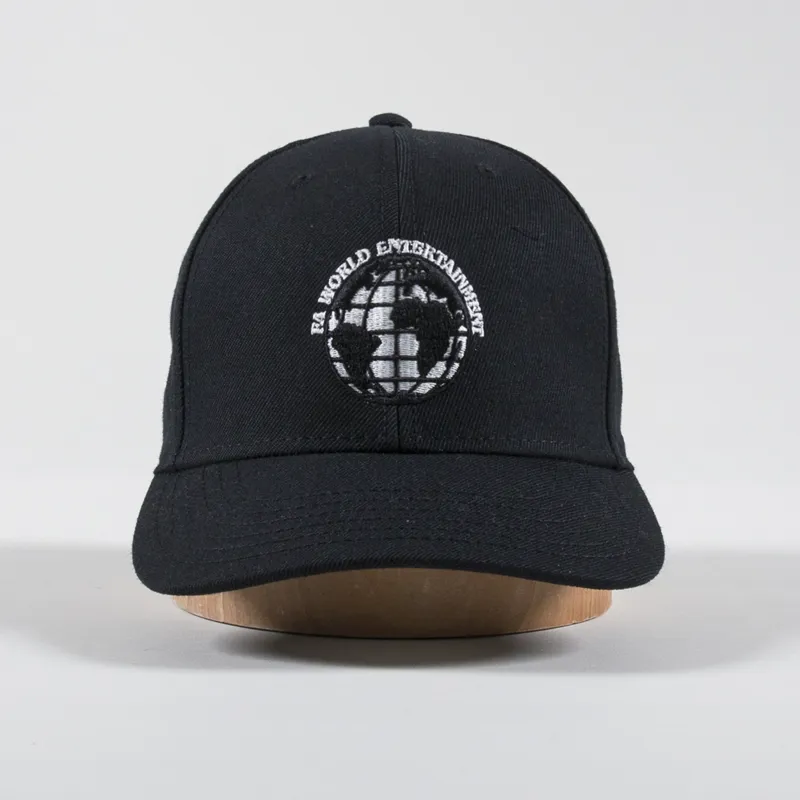 Fucking Awesome FA World Six Panel Baseball Cap Hat Black