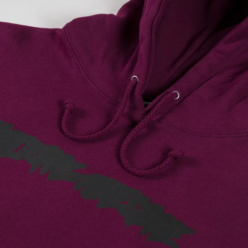 Fucking Awesome Ink Trap Stamp Hoodie Maroon-4