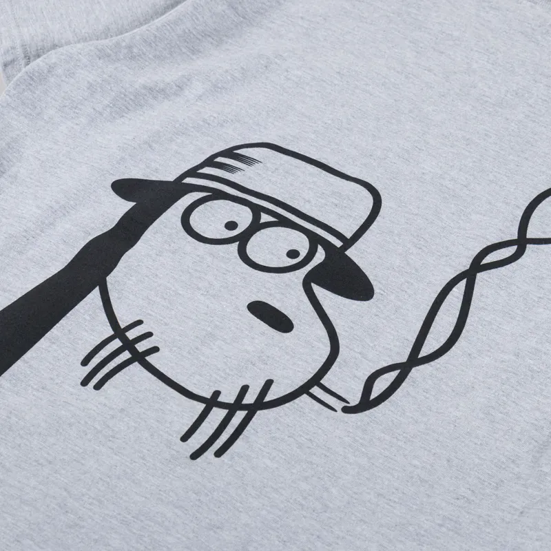 Fucking Awesome SK8 Fucks T Shirt Heather Grey-4