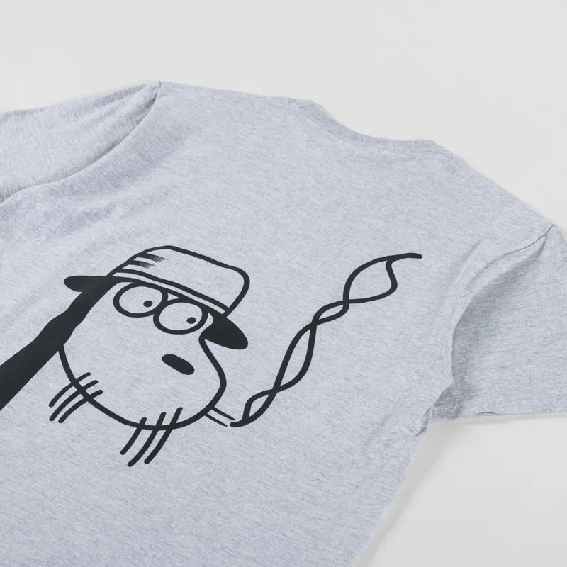 Fucking Awesome SK8 Fucks T Shirt Heather Grey-2