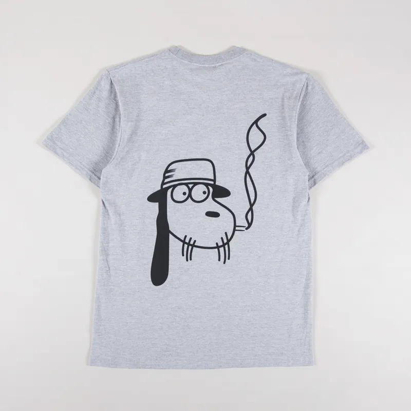 Fucking Awesome Mens Graphic SK8 Fucks T Shirt Heather Grey