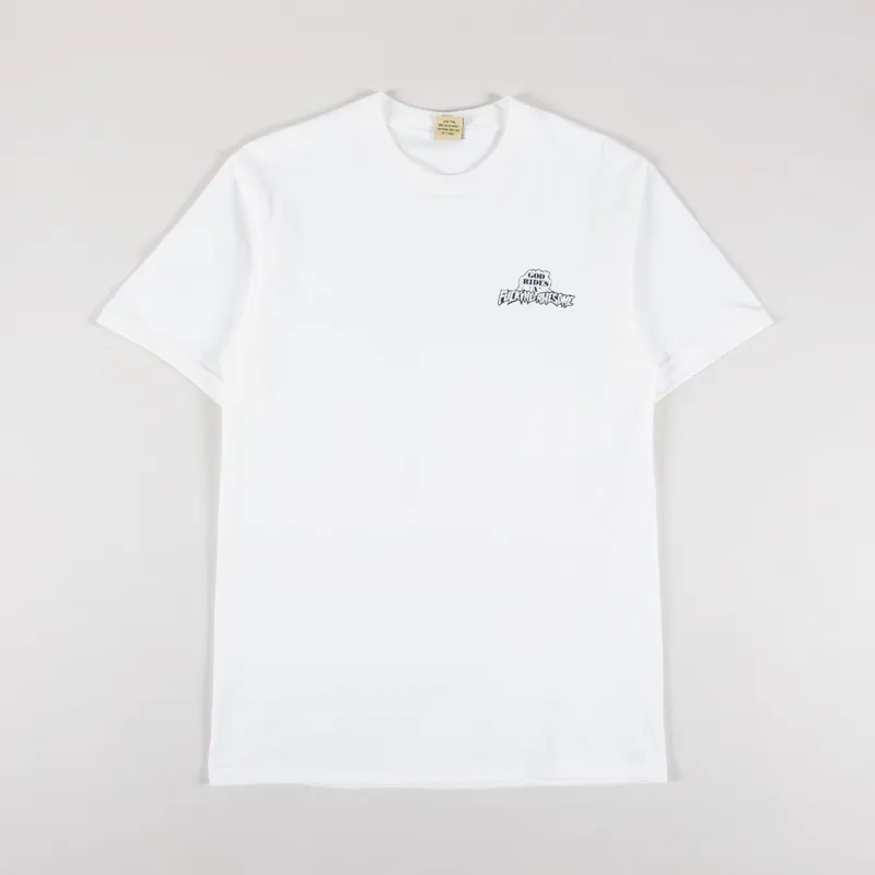 Fucking Awesome God Rides T Shirt White-1