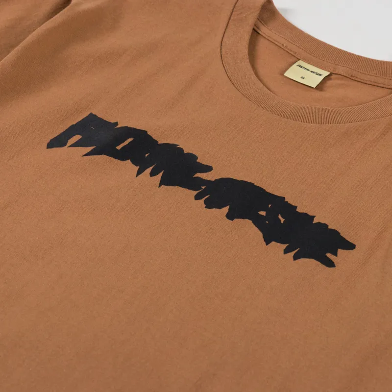 Fucking Awesome Ink Trap Stamp Logo T Shirt Brown-2