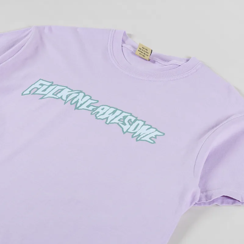 Fucking Awesome Stamp Logo T Shirt Orchid-1