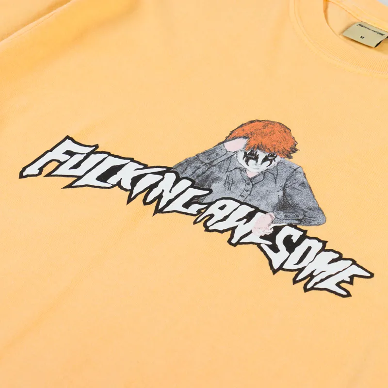 Fucking Awesome Aidan Painting Stamp Logo T Shirt Monarch-2