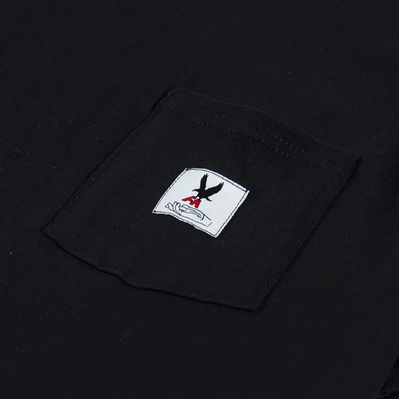 Fucking Awesome Eagle Pocket T Shirt Black-2