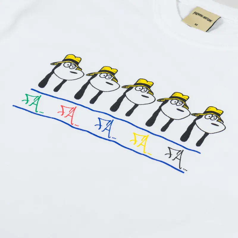 Fucking Awesome Spike Repeat T Shirt White-2