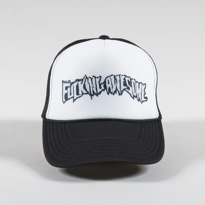Fucking Awesome Scanner Warp Stamp Trucker Hat Black-2