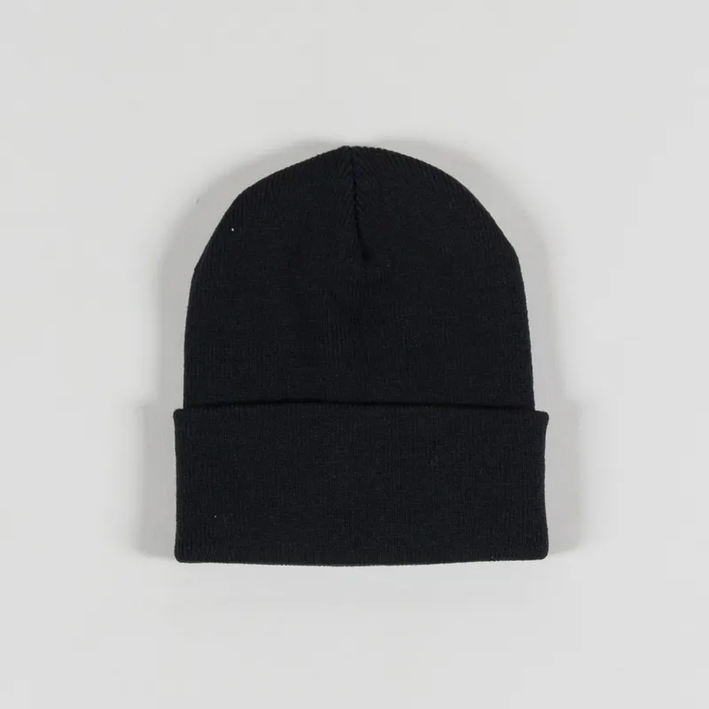Fucking Awesome Three Spiral Edge Stitch Beanie Black-1