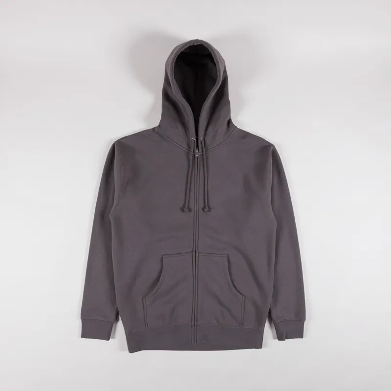 Fucking Awesome Mens Brinda Zip Hoodie Jacket Grey Charcoal