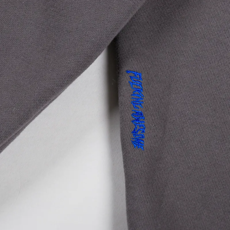 Fucking Awesome Brinda Zip Hoodie Charcoal-5