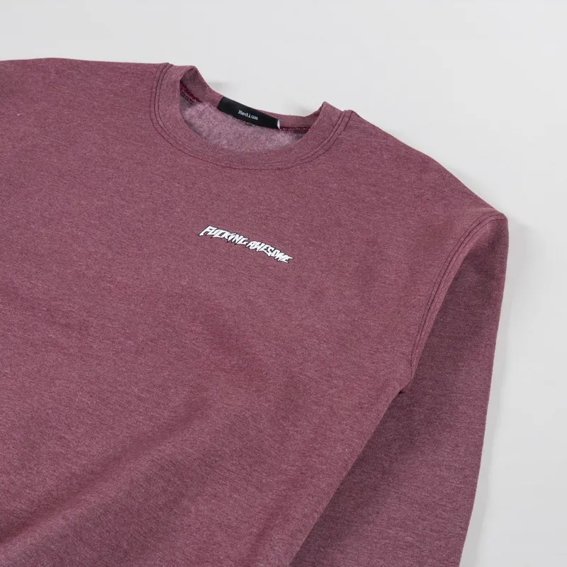 【FUCKING AWESOME】 BELIEVE CREWNECK MAROON HEATHER Believe Crewneck – Fucking Awesome