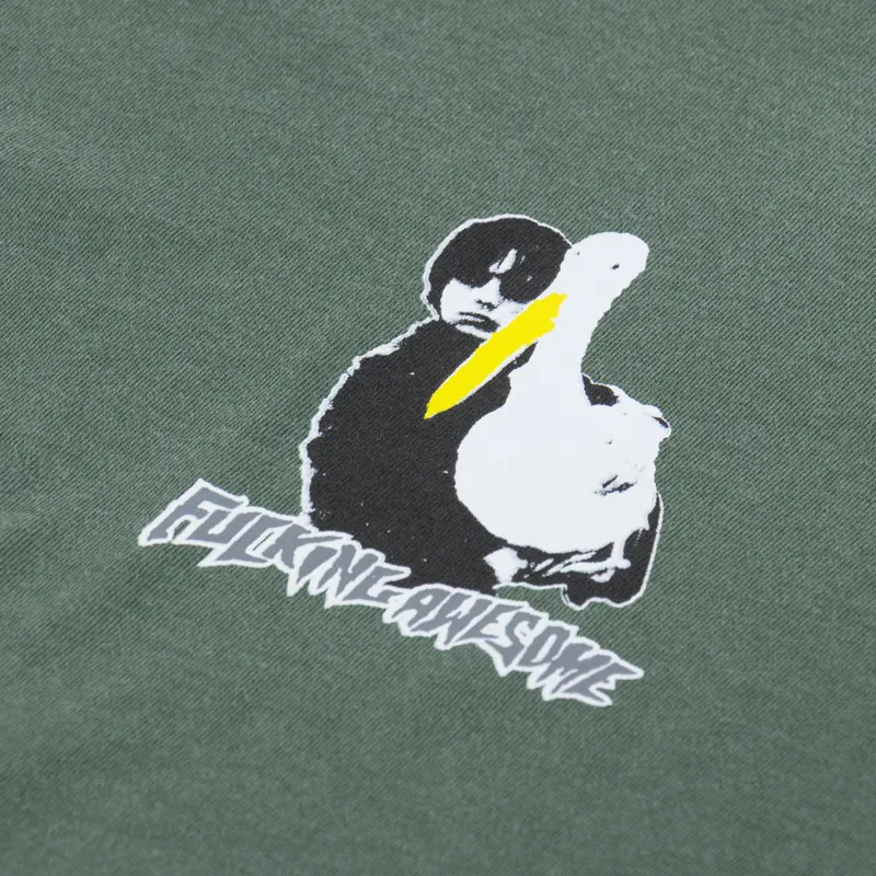 Fucking Awesome High Lonesome II T Shirt Moss-2