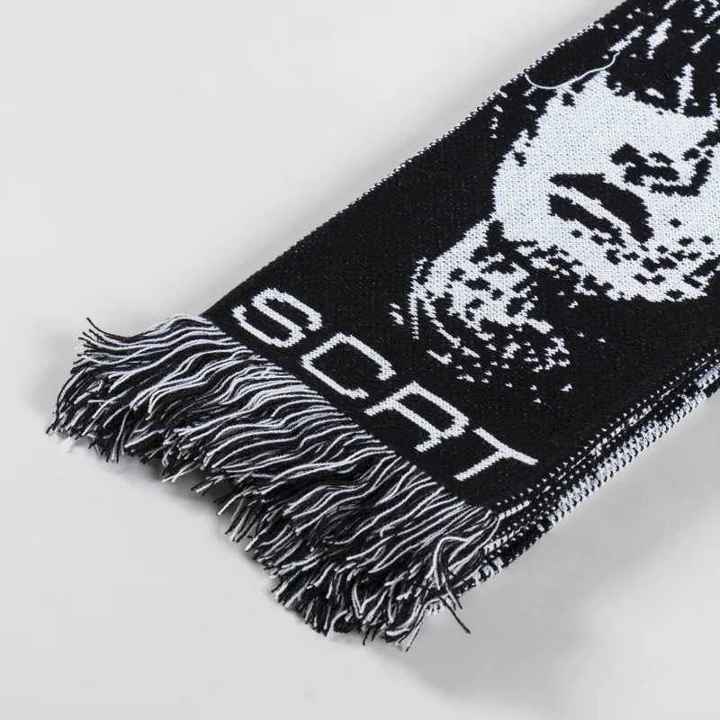 SCRT Kowloon Knitted Scarf Black White