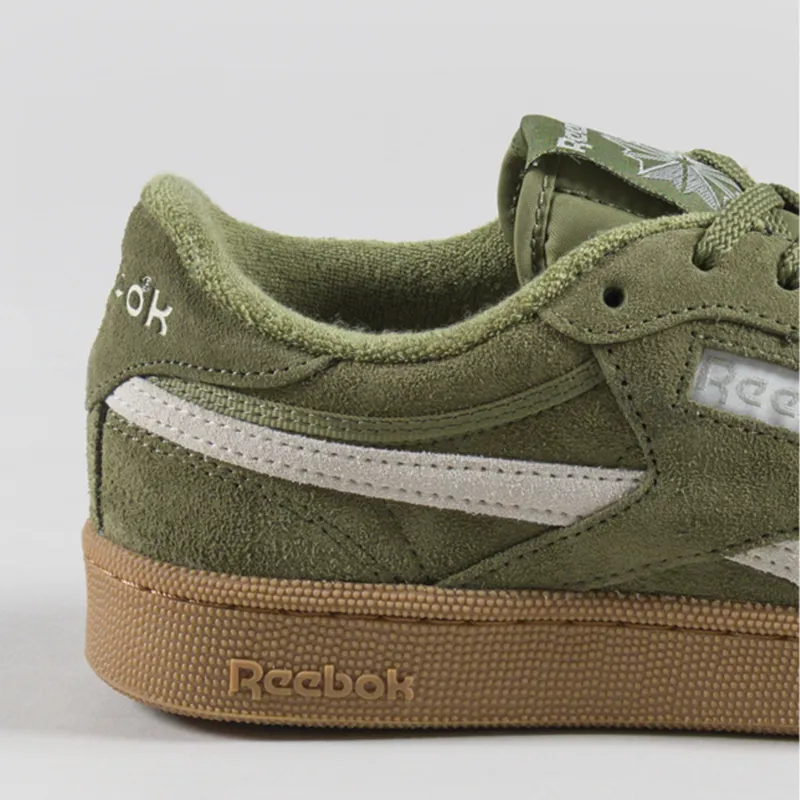 Reebok Club C Revenge Vintage Shoes Gritty Green Alabaster Gum-4