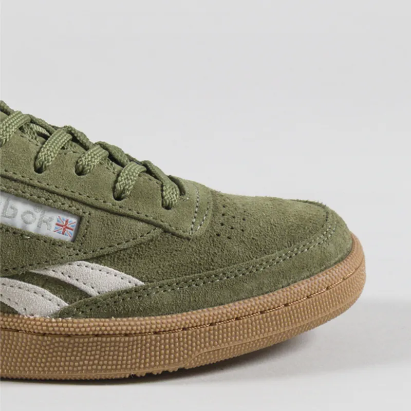 Reebok Club C Revenge Vintage Shoes Gritty Green Alabaster Gum-5