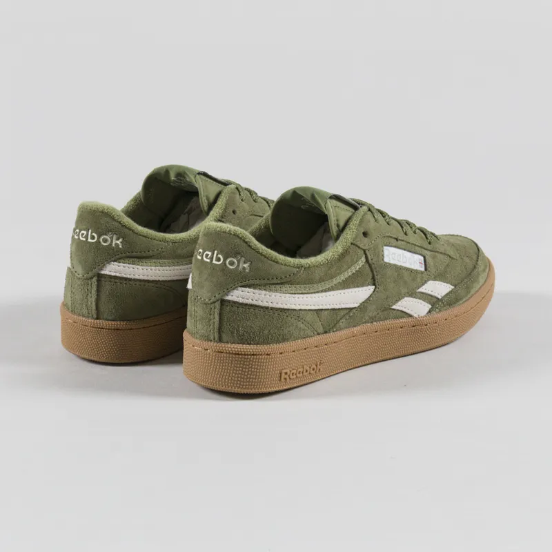 Reebok Club C Revenge Vintage Shoes Gritty Green Alabaster Gum-1