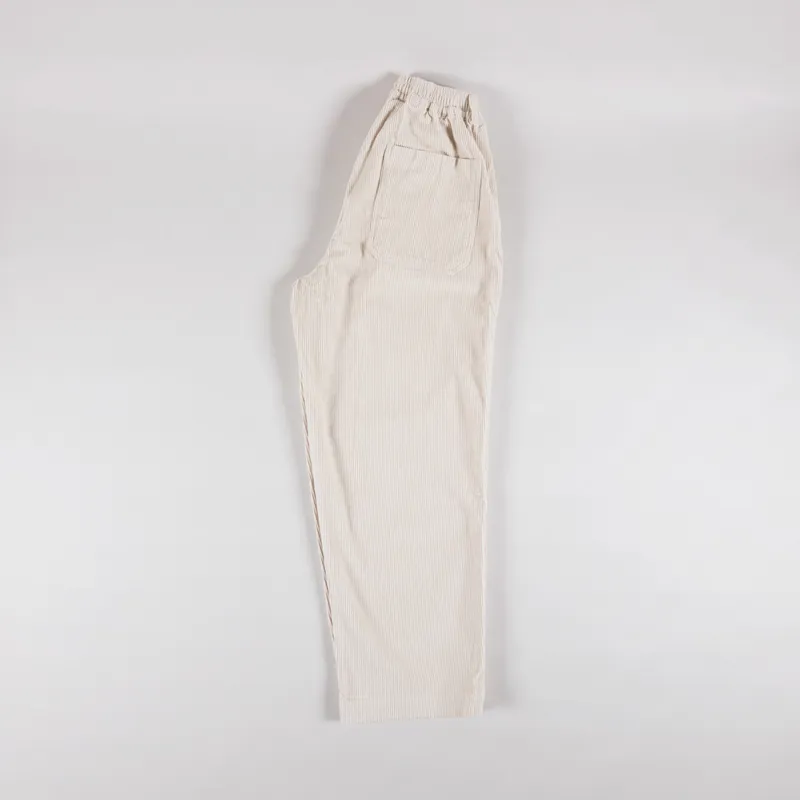 Kappy Design One Tuck Fatigue Corduroy Pants Cream-2