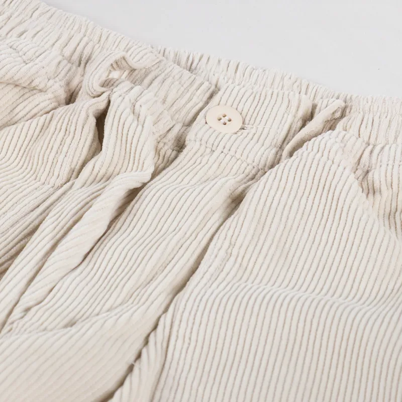 Kappy Design One Tuck Fatigue Corduroy Pants Cream-8
