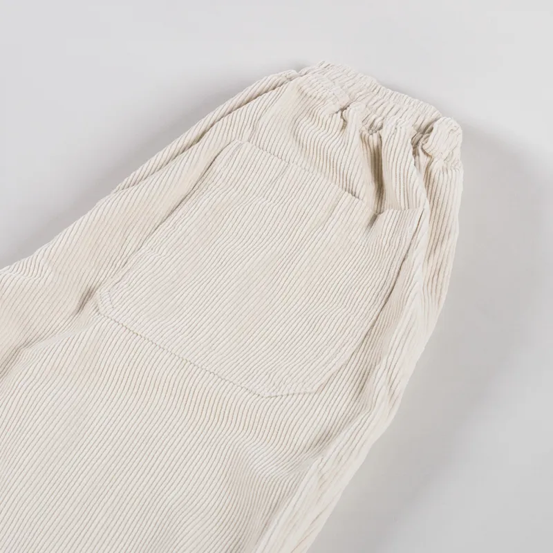 Kappy Design One Tuck Fatigue Corduroy Pants Cream-5