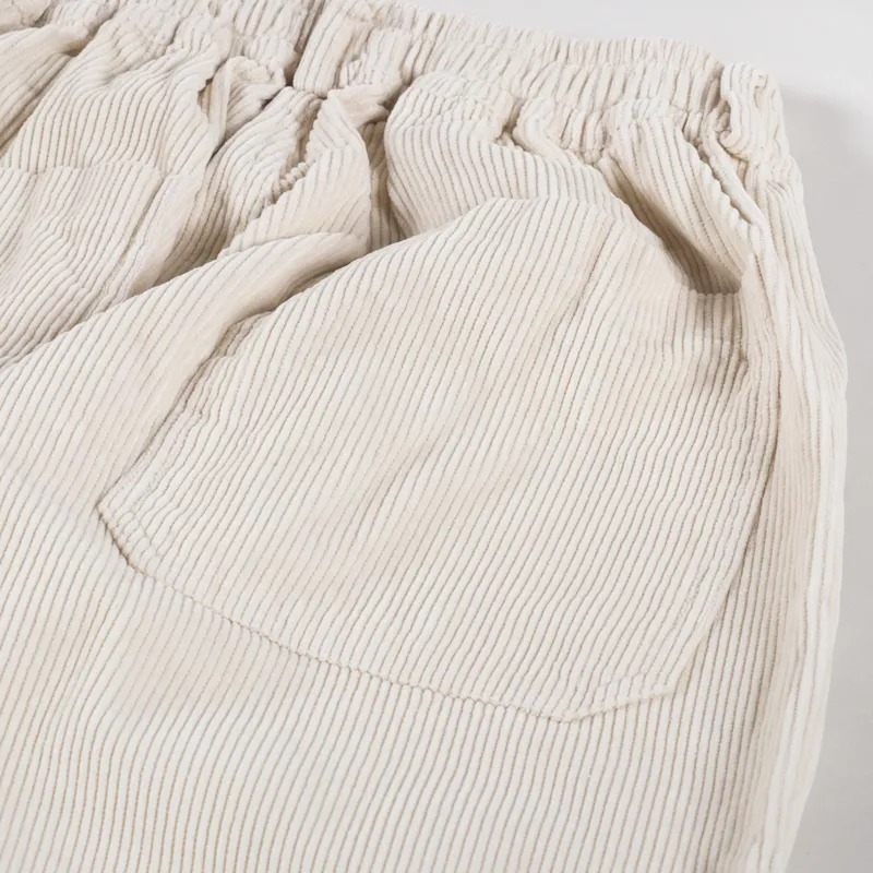 Kappy Design One Tuck Fatigue Corduroy Pants Cream-10