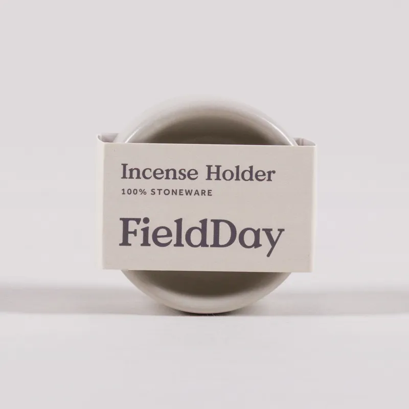 FieldDay Stoneware Incense Holder Grey