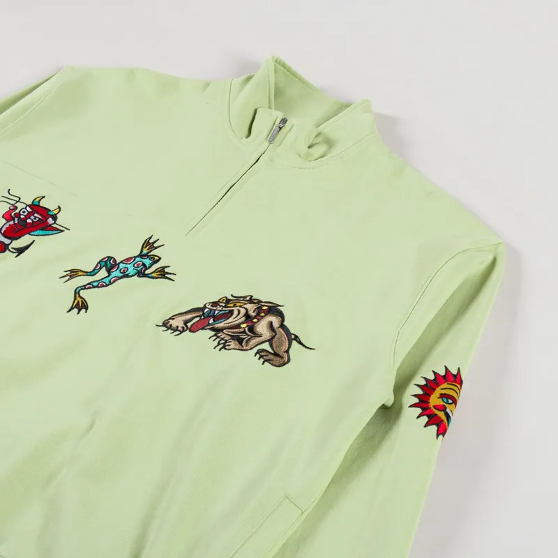 Huf Bledsoe Quarter Zip Fleece Pistachio -2