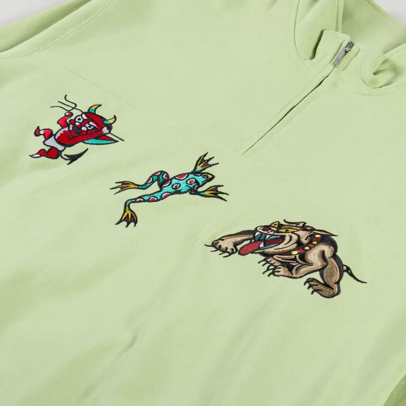 Huf Bledsoe Quarter Zip Fleece Pistachio -5