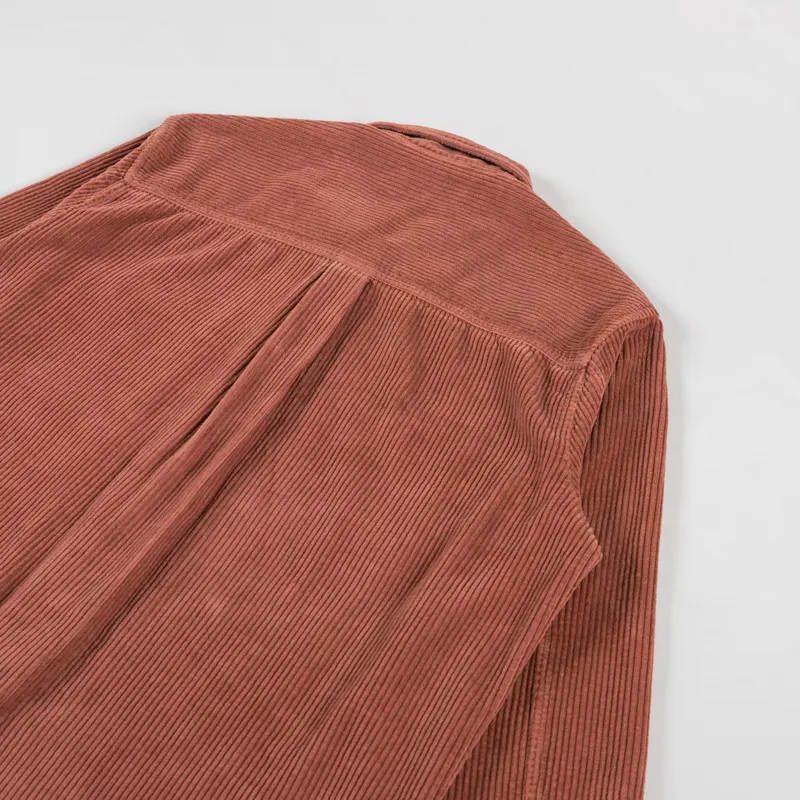 Folk Patch Overshirt Dark Rust Heavy Cord-3