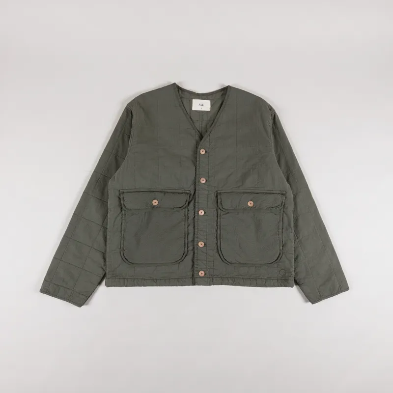 Folk Lightweight Liner Jacket Dark Sage