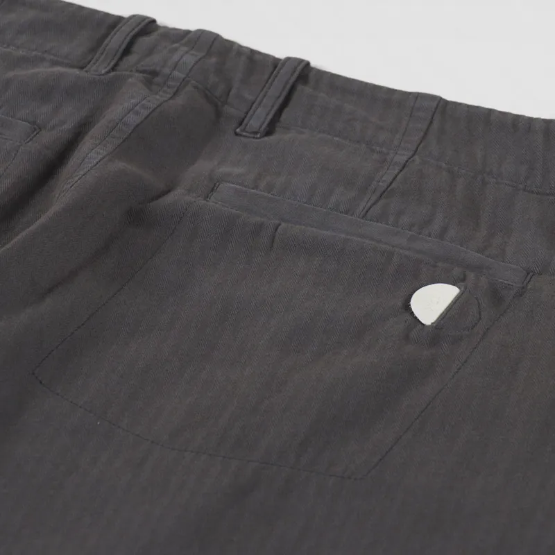 Folk Assembly Pant Soft Black Herringbone-9