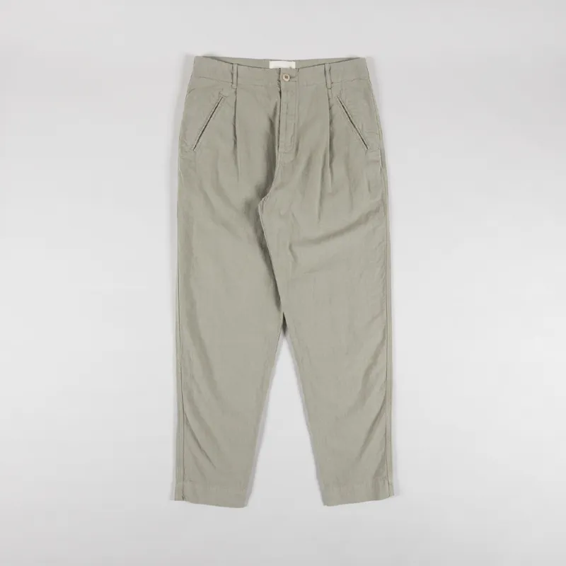 Folk Assembly Pant Sage Cotton Linen-1