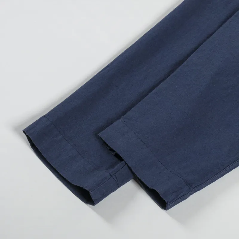 Folk Assembly Pant Soft Navy Cotton Linen-4