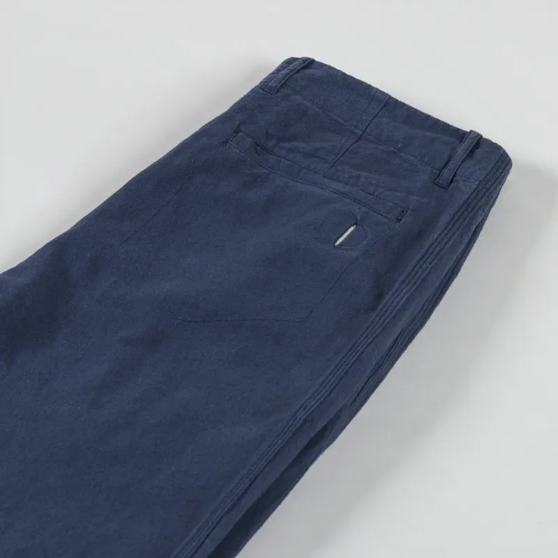 Folk Assembly Pant Soft Navy Cotton Linen-3