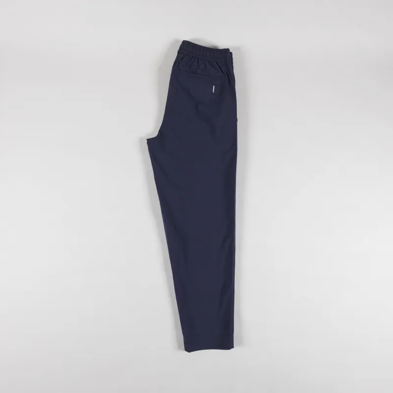 Folk Drawcord Assembly Pant Navy Seersucker-2
